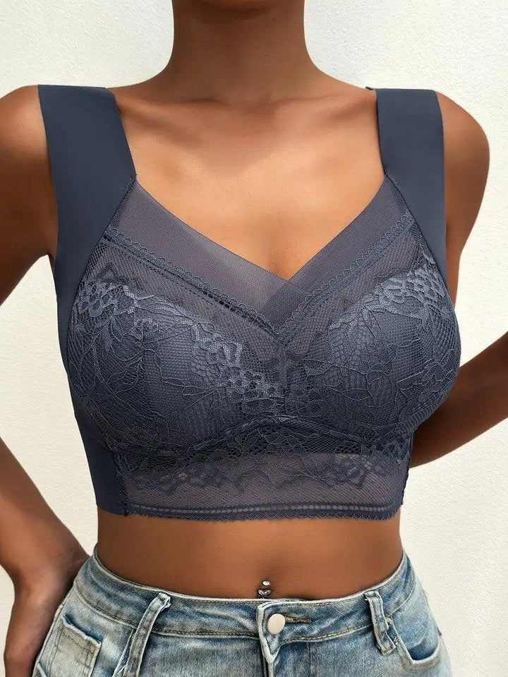 Nahtloses Push-Up-Spitzen-Bralette