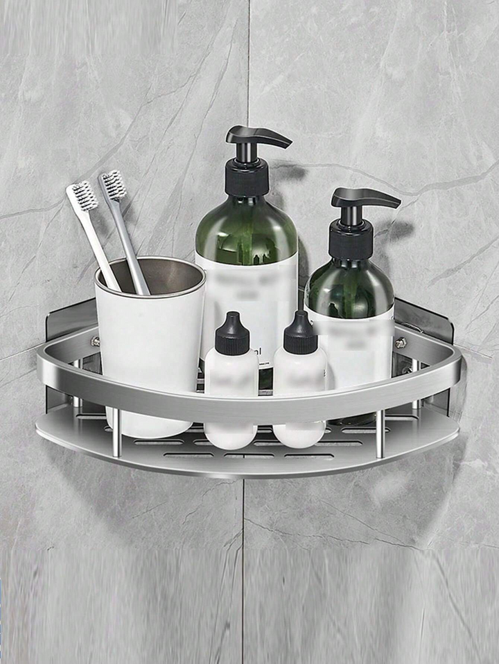 Modernes Duschregal aus Aluminium mit Selbstklebe