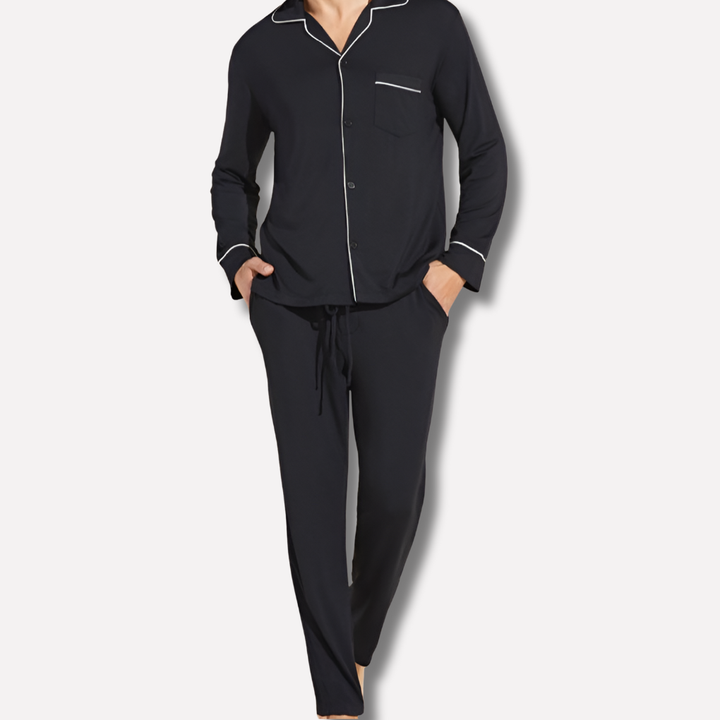 Bequemer Herren-Pyjama aus Baumwolle