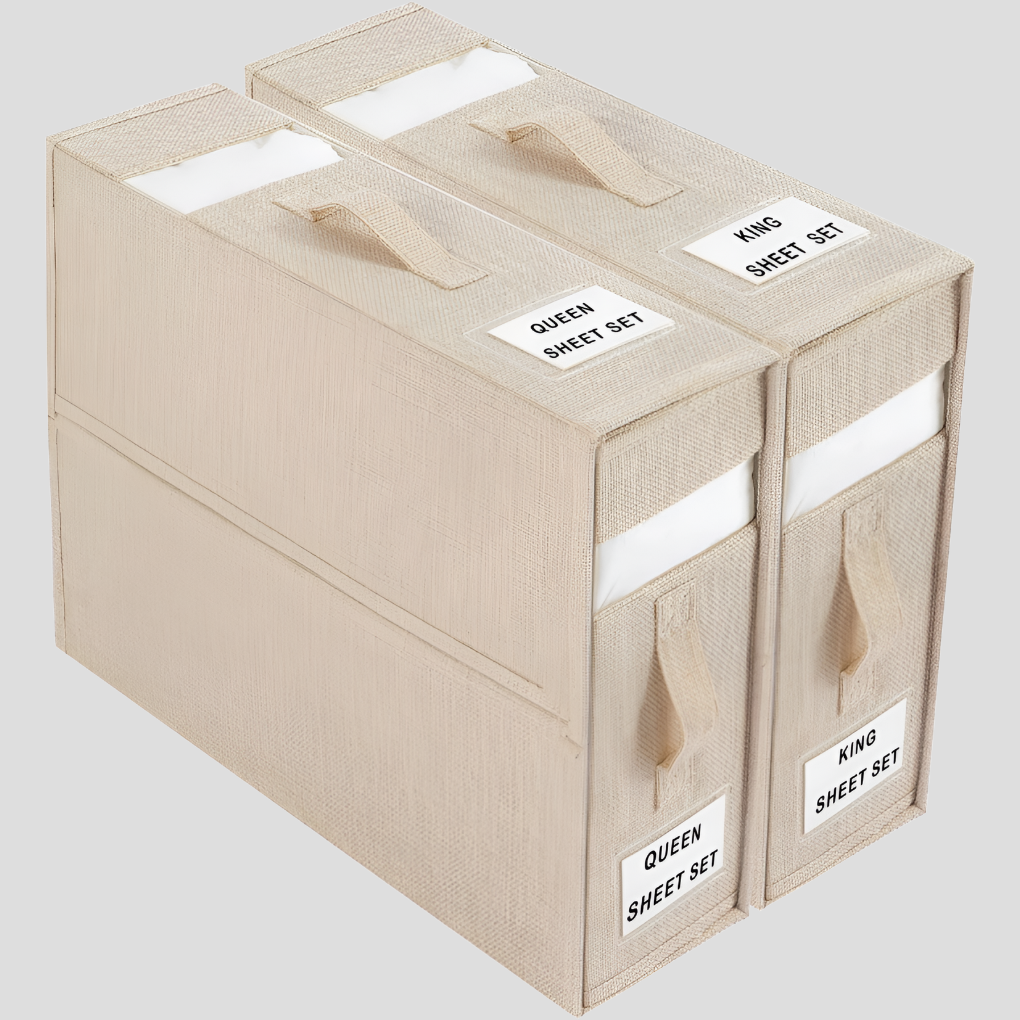 Faltbare Bettlaken-Organizerbox