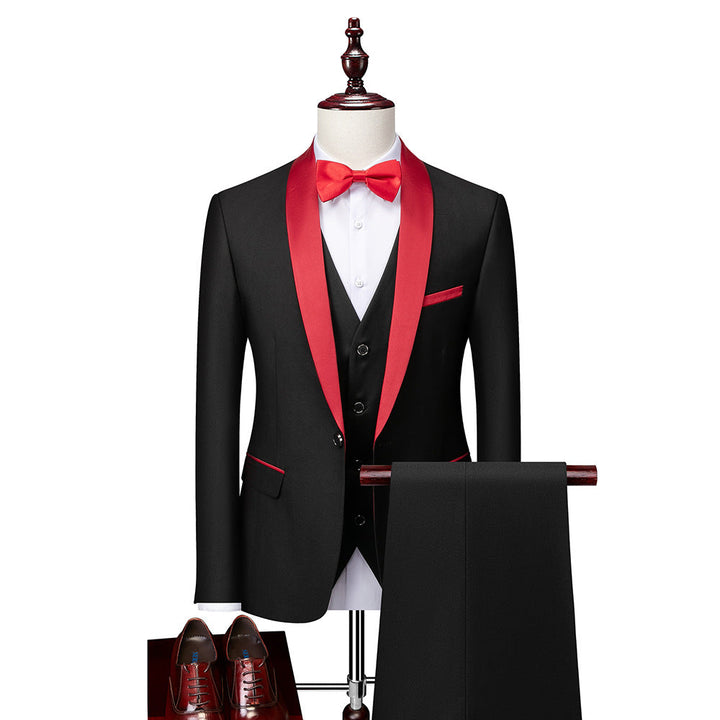 3-teiliges Slim Fit Anzugset für Herren