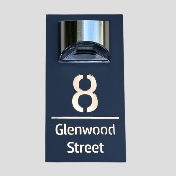 Solar-Hausnummernschild