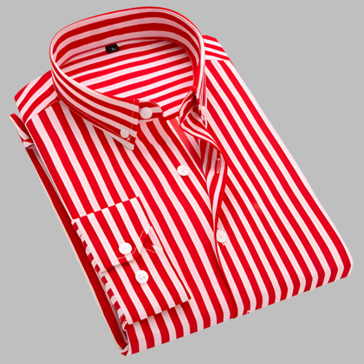 Kariertes Oxford-Baumwollhemd für Herren