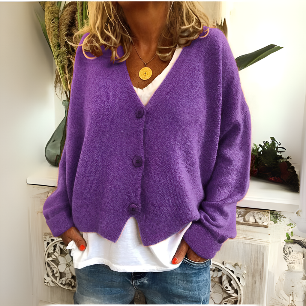 Weicher Strick-Cardigan mit entspannter Passform für Damen