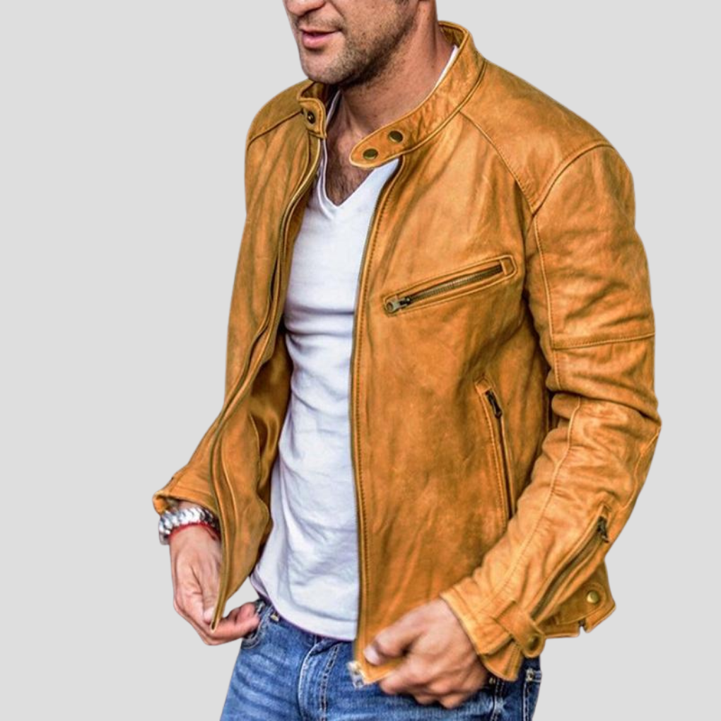 Herren-Stehkragenjacke – Modernes Kleidungsstück für den Alltag