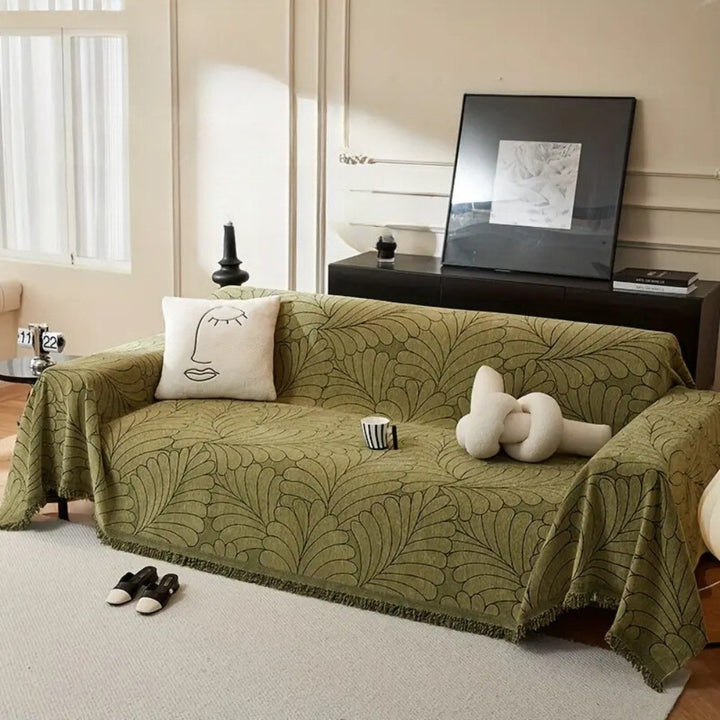 Wendbarer Sofabezug mit Wedel-Design