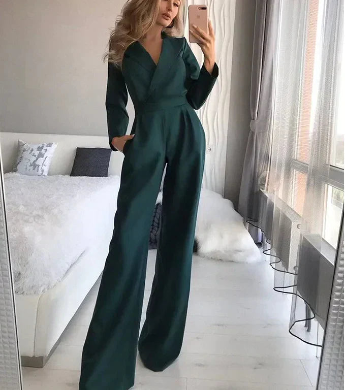 Eleganter Langarm-Jumpsuit für einen anspruchsvollen Look