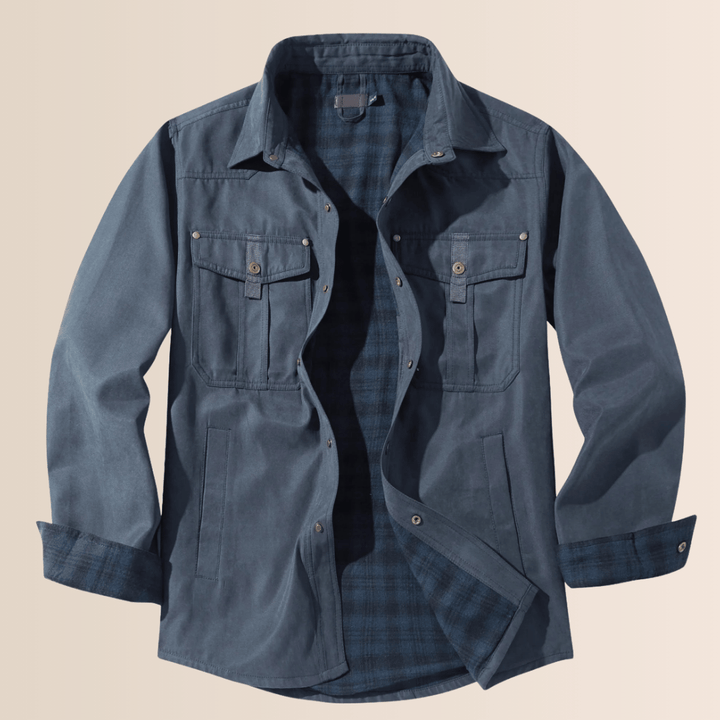 Herren Vintage Flanell Karojacke