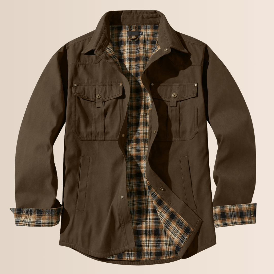 Herren Vintage Flanell Karojacke