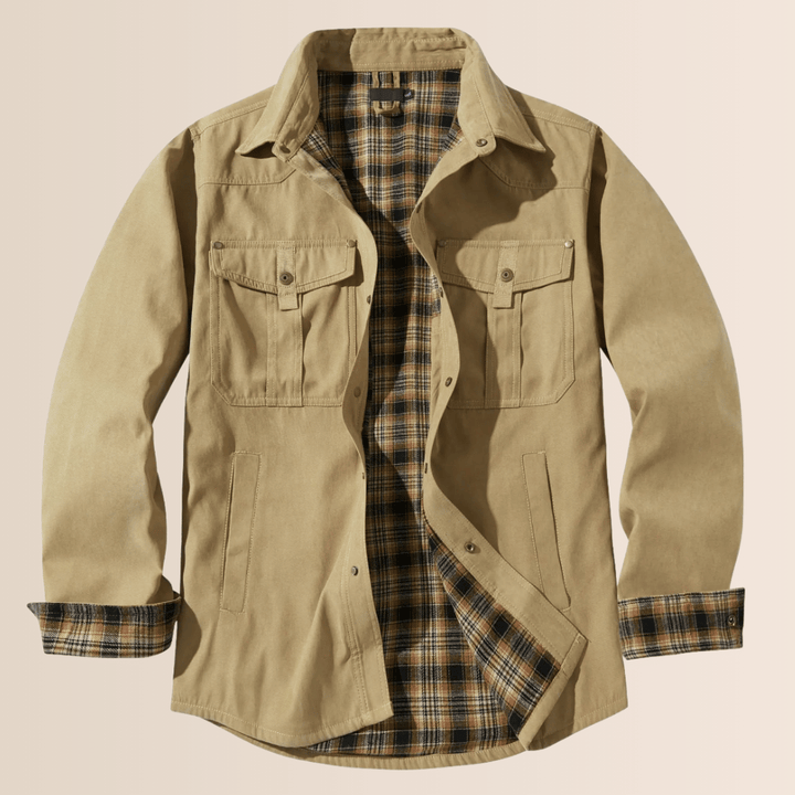 Herren Vintage Flanell Karojacke