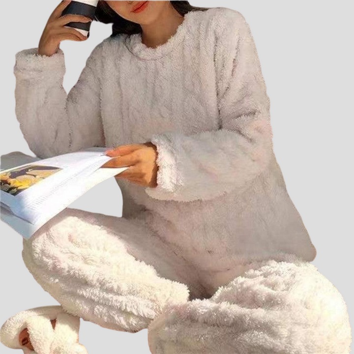 Fleece-Pyjama-Set für Damen