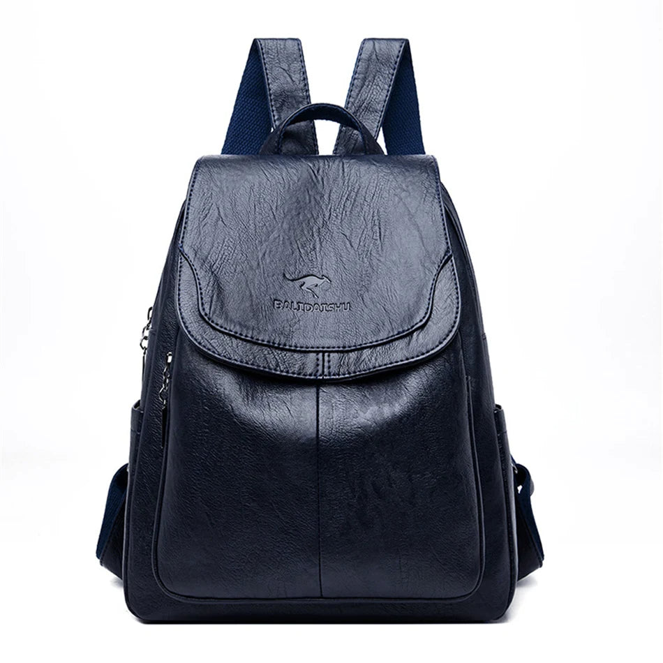 Eleganter Damen-Rucksack aus veganem Leder mit zeitlosem Design