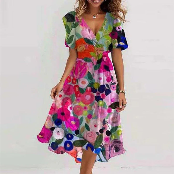 Luftiges Sommerkleid mit Blumenmuster