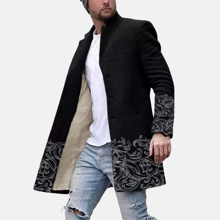 Street Print Coat – Lässige & verstellbare Herrenjacke