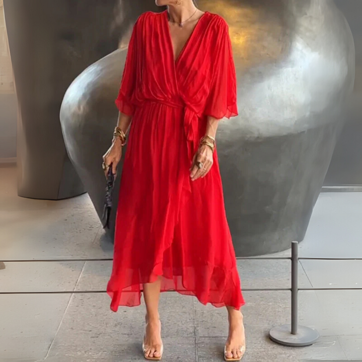 Elegantes, leichtes Wickelkleid für Damen