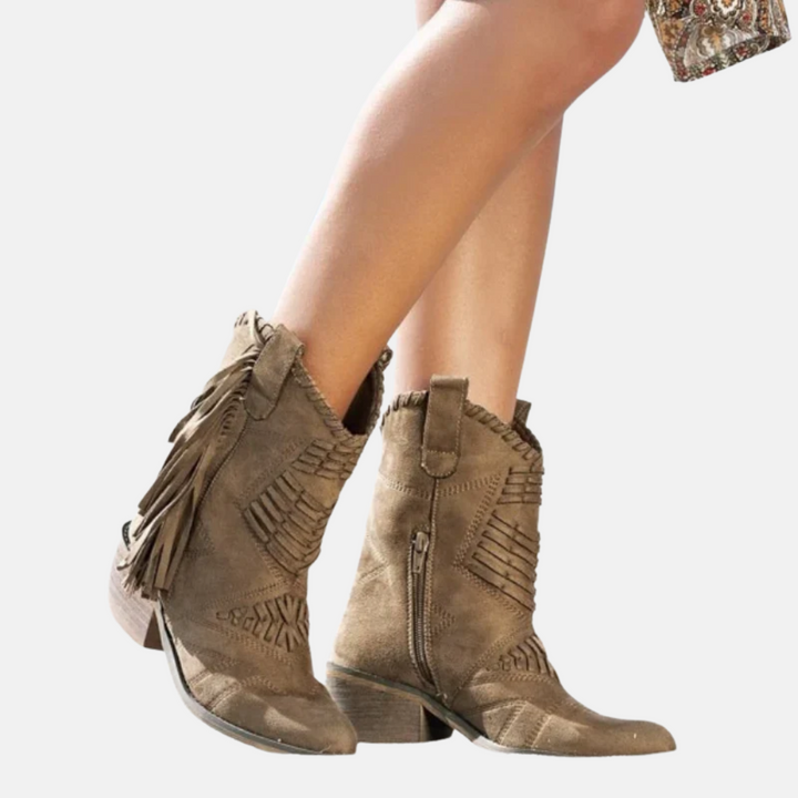 Stilvolle, schicke Quastenstiefel für Damen