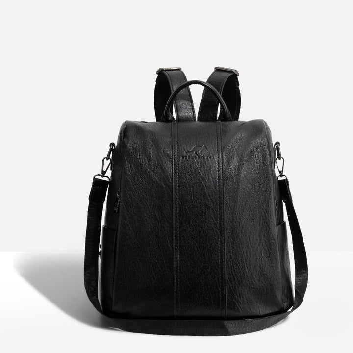 Diebstahlsicherer Lederrucksack für Damen
