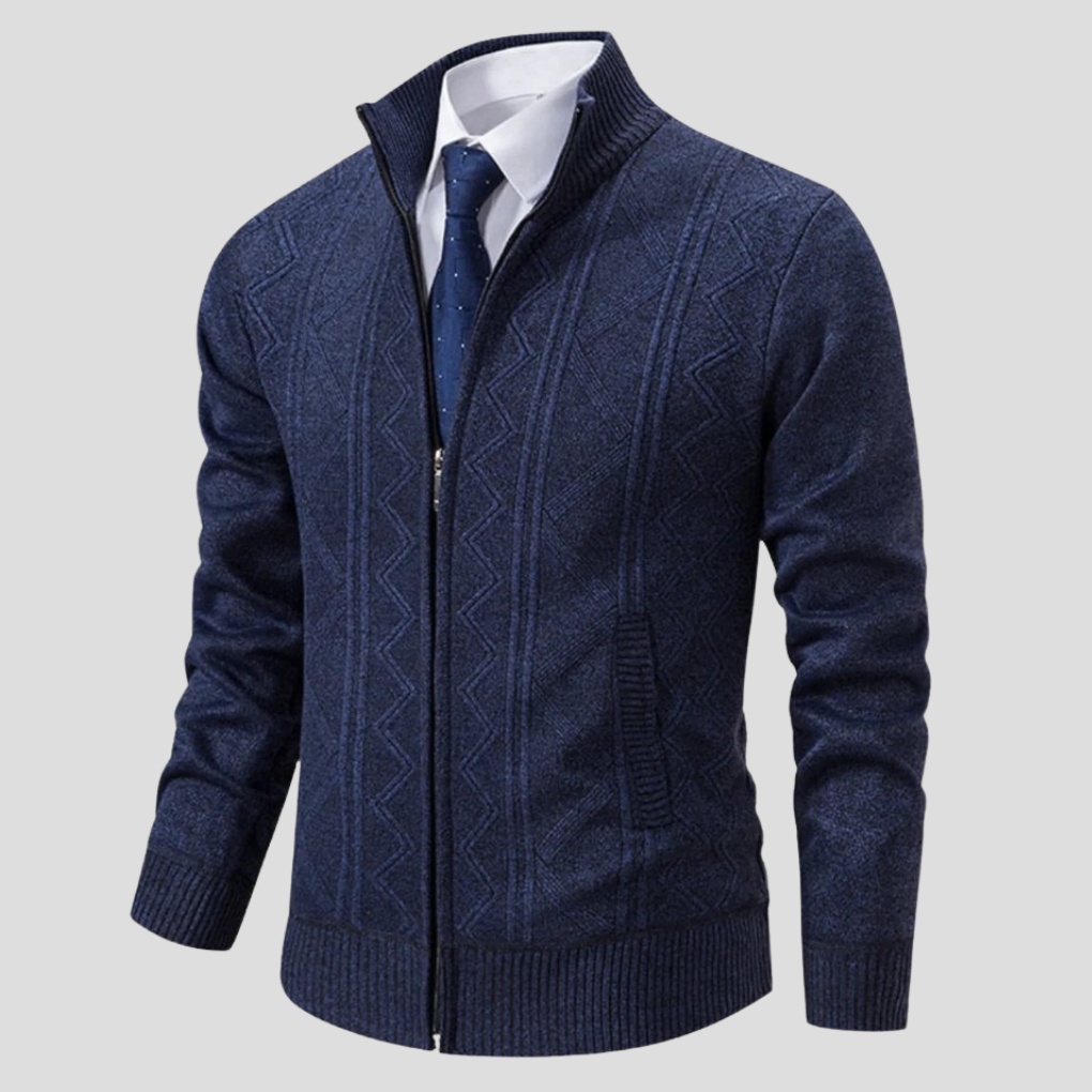 Herren-Cardigan – Strick-Layering-Teil