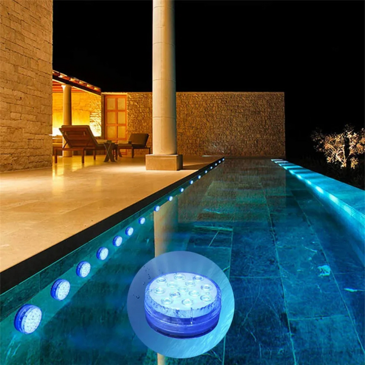LED-Lichtfarbe, tauchfähiges Poollicht mit RF-Fernbedienung