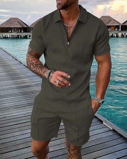 Herren Sommer-Set mit Polo und Shorts für Stil und Komfort
