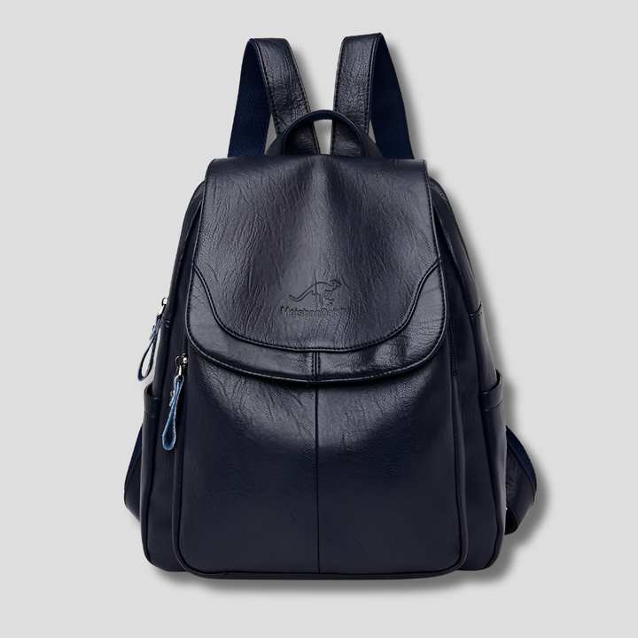 Diebstahlsicherer Lederrucksack für stilvolle Frauen