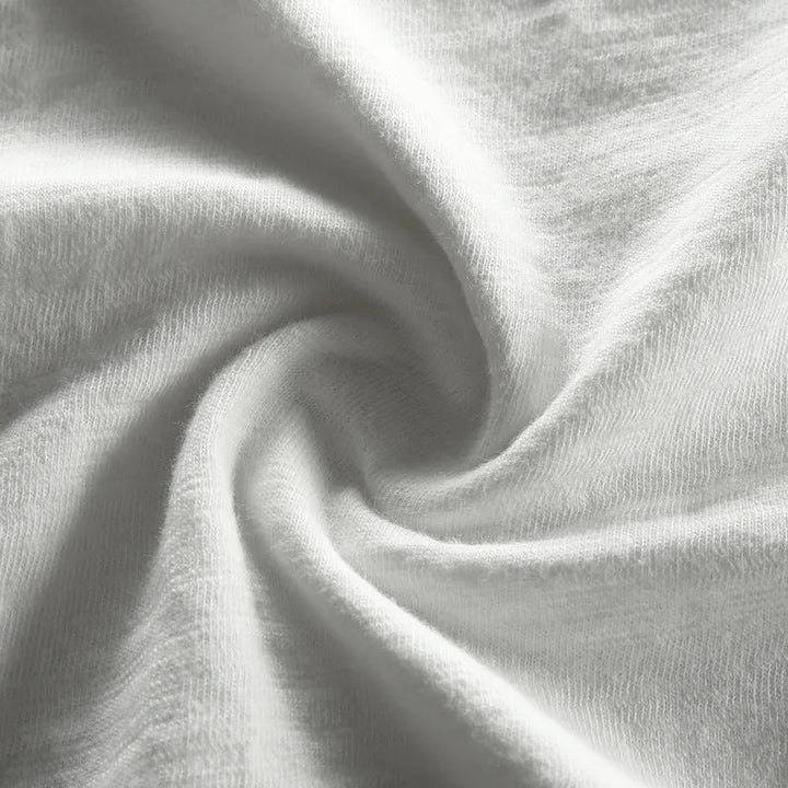 Langarmshirt aus Vintage-Baumwolle mit Rundhalsausschnitt