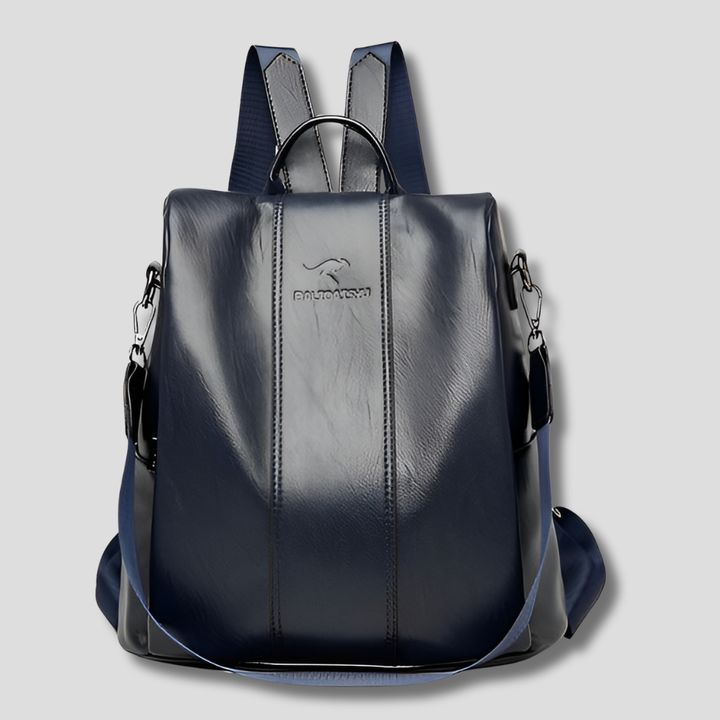 Diebstahlsicherer Lederrucksack für stilvolle Frauen