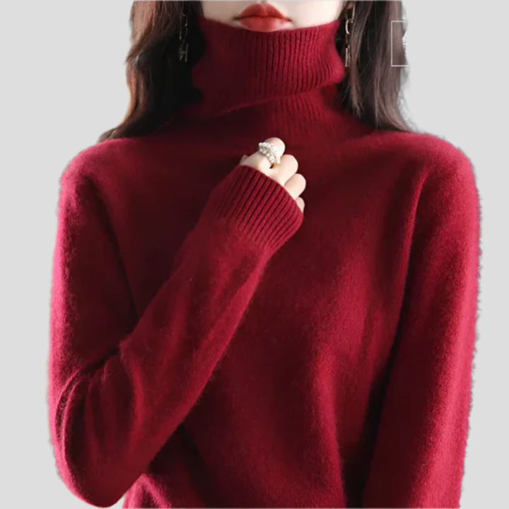 Damen-Rollkragenpullover