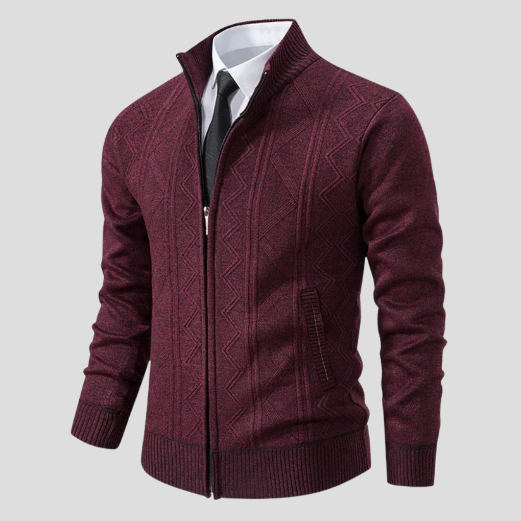 Herren-Cardigan – Strick-Layering-Teil