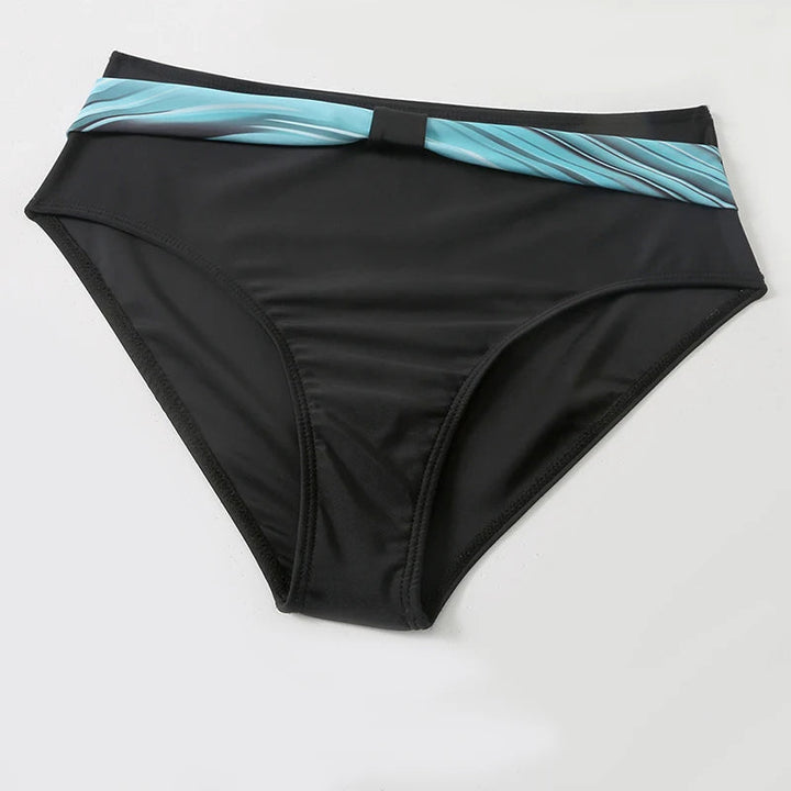 High-Waist-Bikini-Set mit stylischem Print