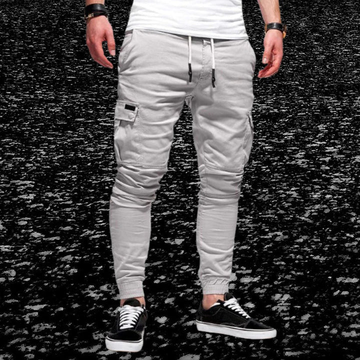 Casual Herren-Cargohose mit aufgesetzten Taschen
