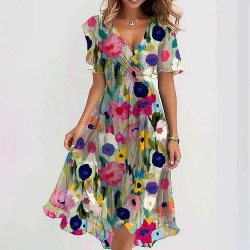 Luftiges Sommerkleid mit Blumenmuster