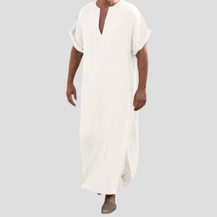 Djellaba mit V-Ausschnitt