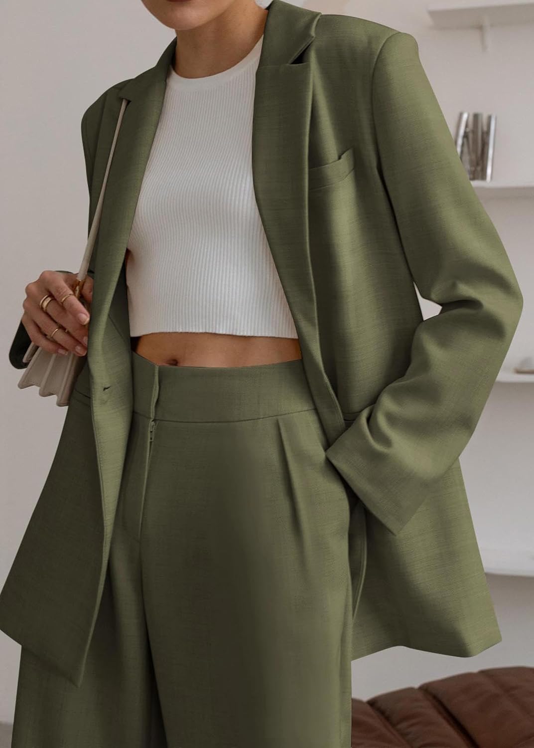 Damen Blazer und Hose Set für Büro und Freizeit