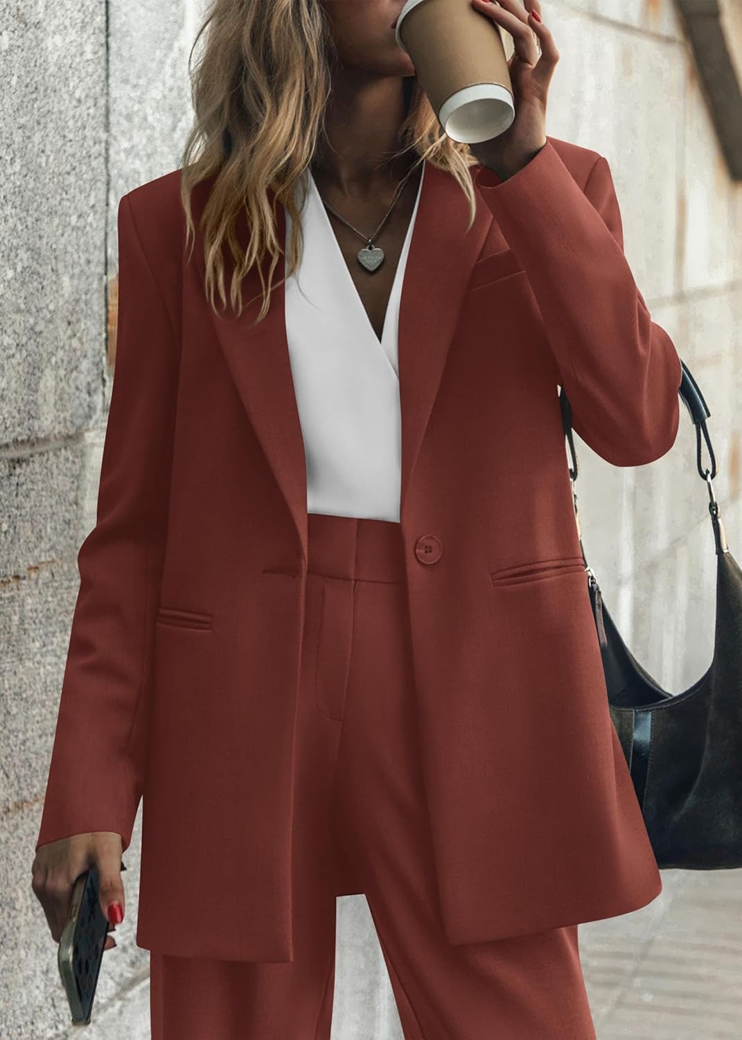 Damen Blazer und Hose Set für Büro und Freizeit
