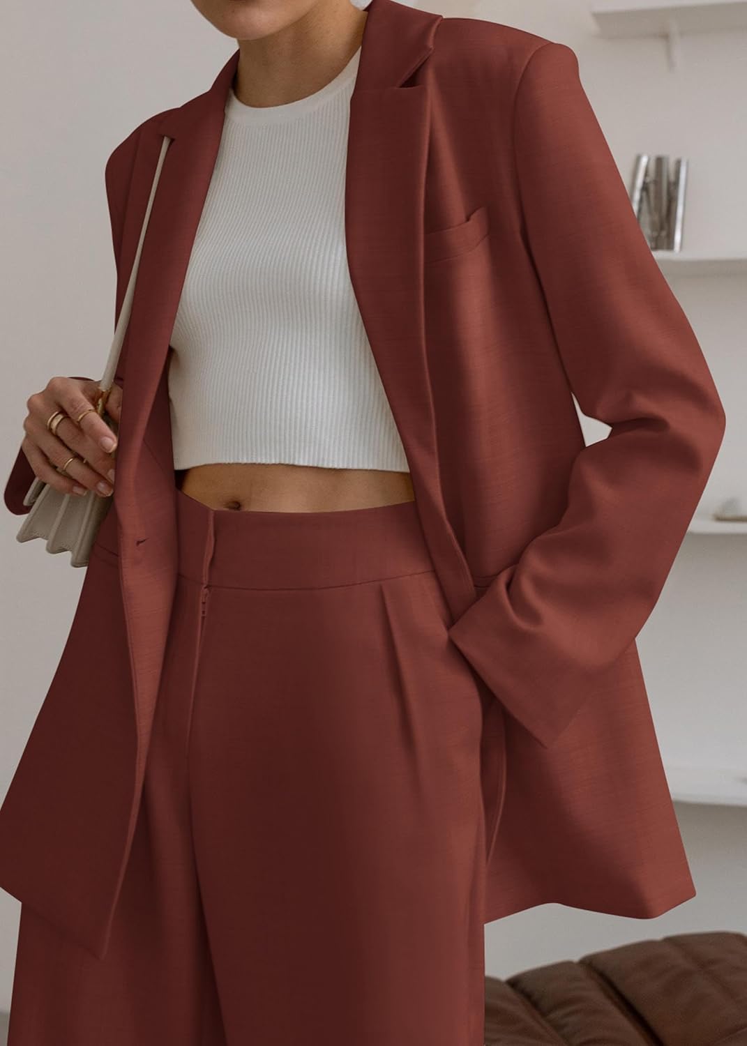 Damen Blazer und Hose Set für Büro und Freizeit