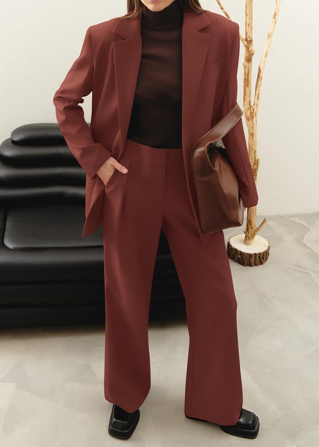 Damen Blazer und Hose Set für Büro und Freizeit