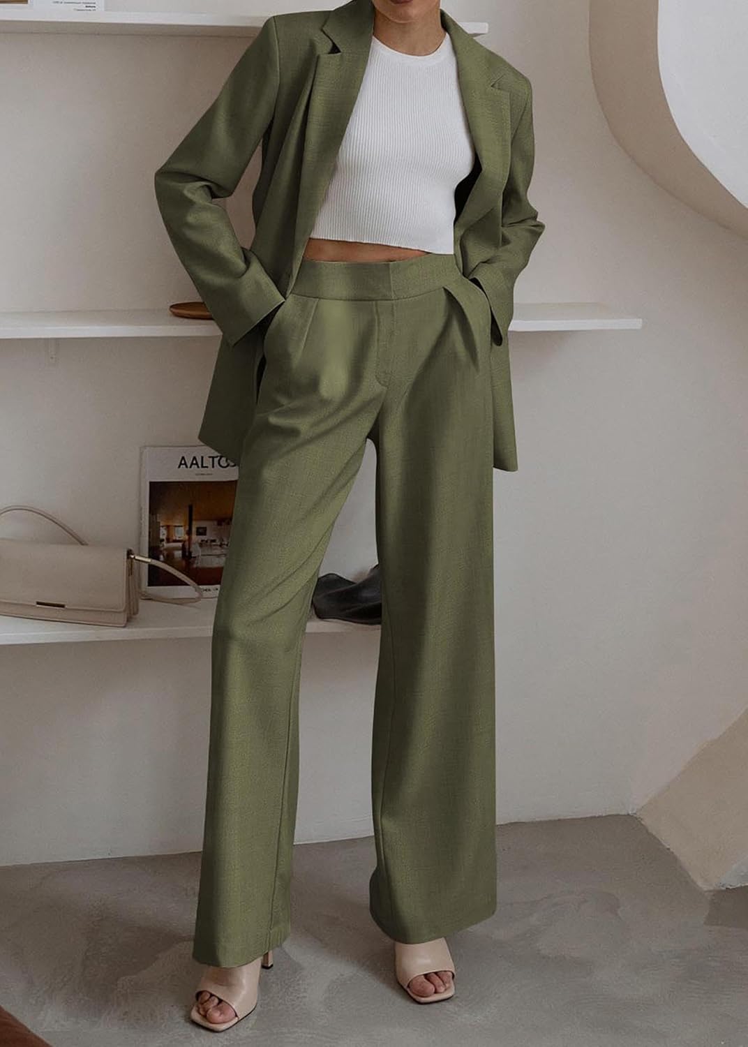 Damen Blazer und Hose Set für Büro und Freizeit