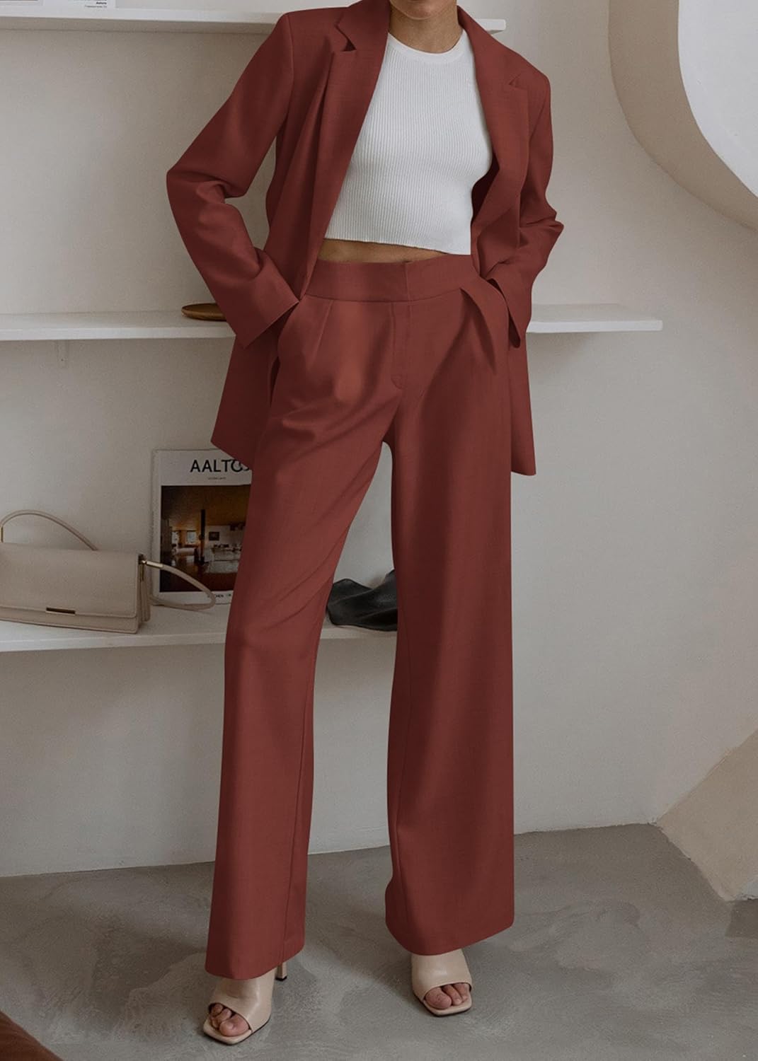 Damen Blazer und Hose Set für Büro und Freizeit