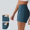 Yoga-Shorts mit hoher Taille