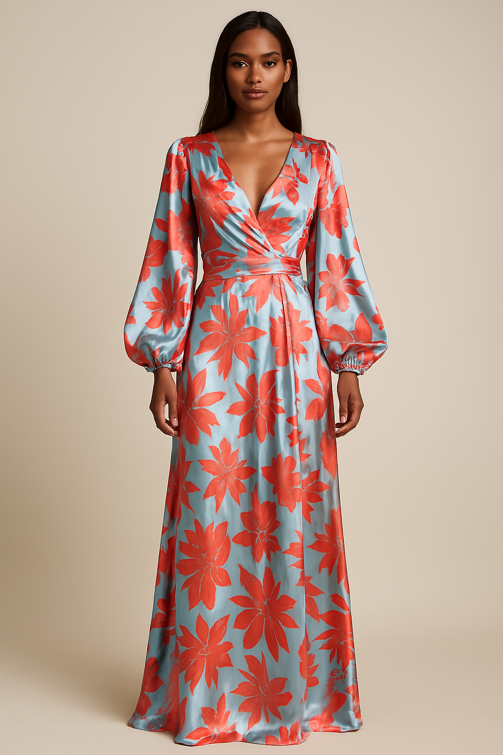 Modisches Kleid im europäischen Stil