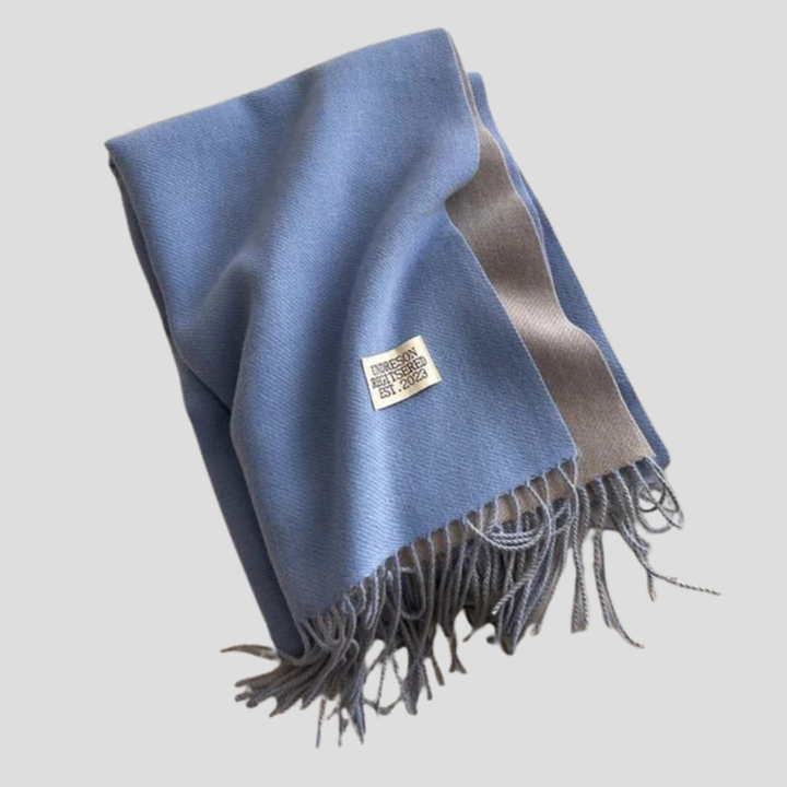 Wollschal im klassischen Winterstil