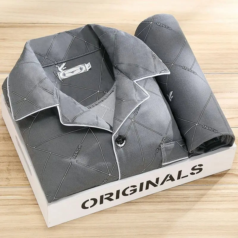 Rex – Pyjama-Set mit Hemd und Knopfleiste