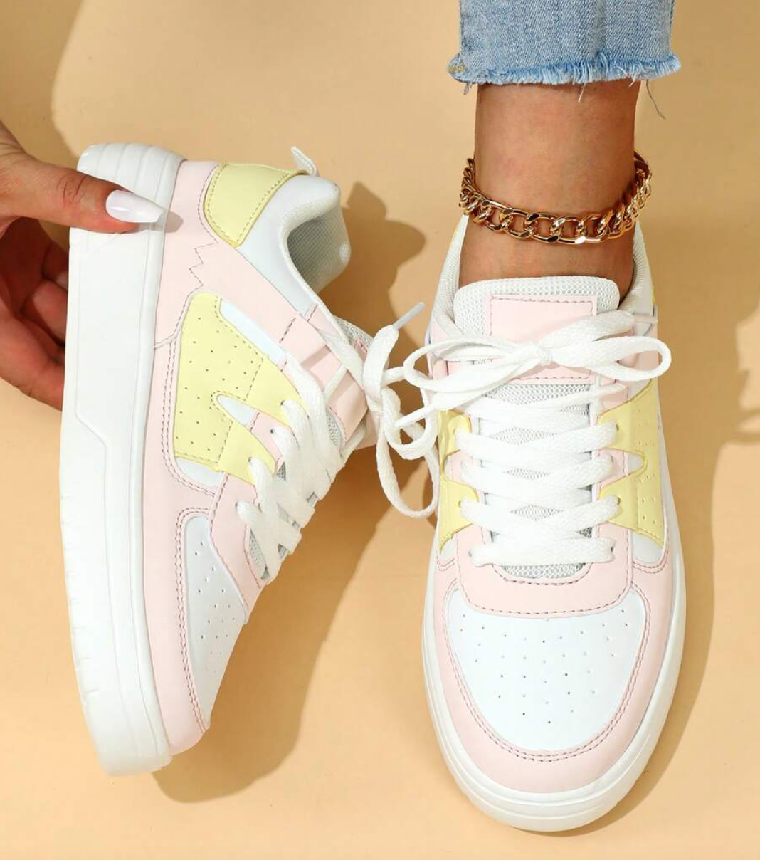 Damen-Sneaker mit Pastellfarben und Komfort-Design