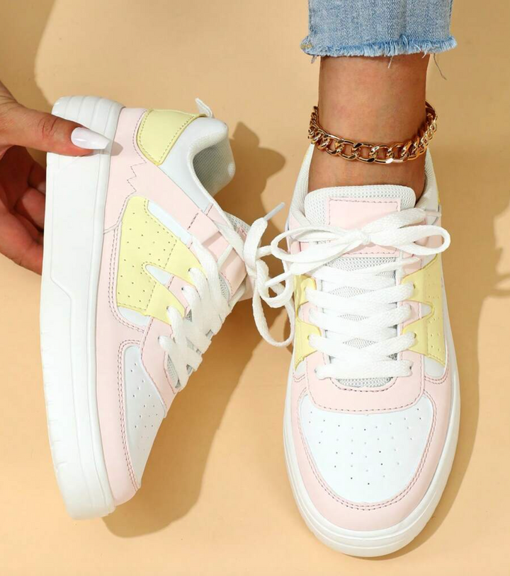Damen-Sneaker mit Pastellfarben und Komfort-Design