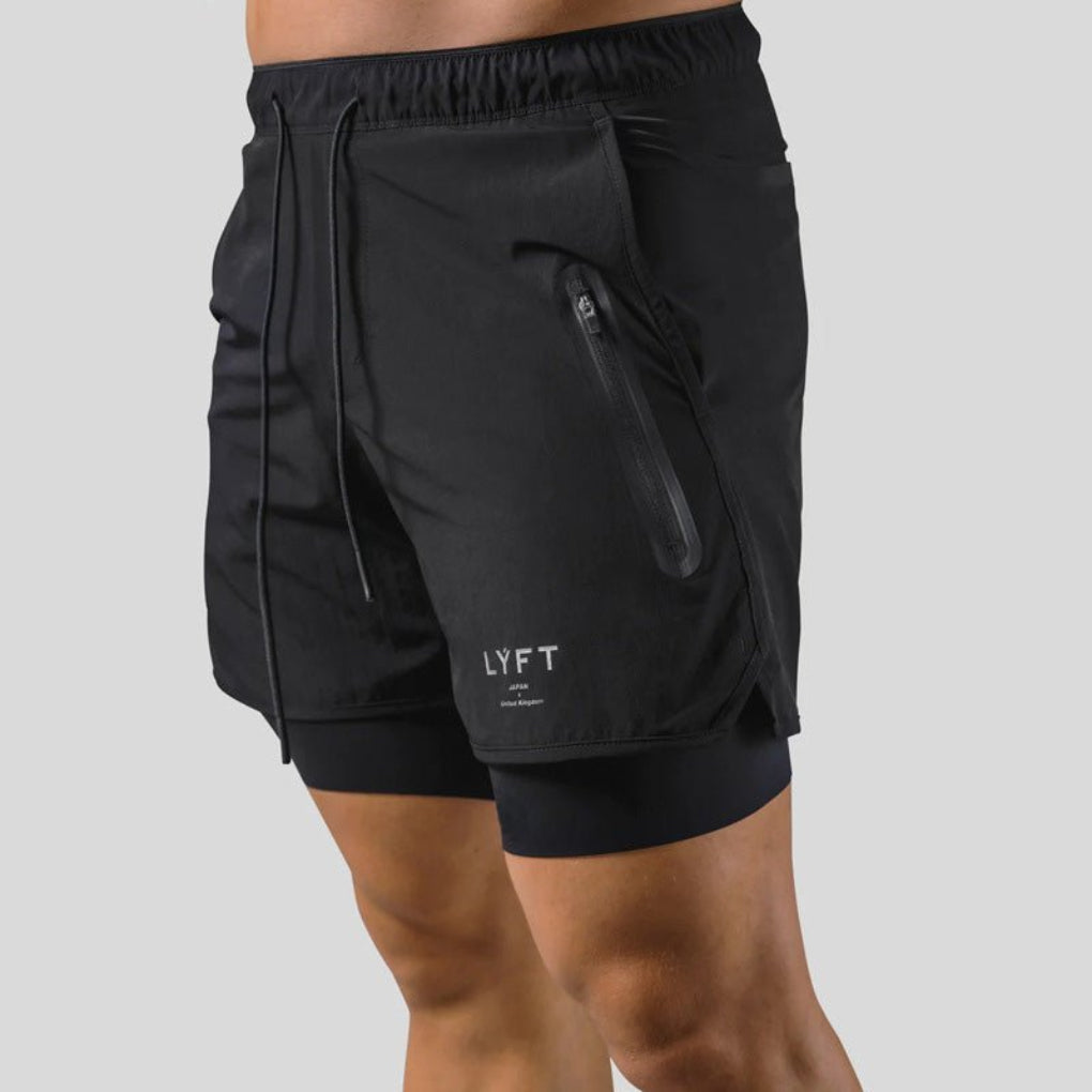 2-in-1 Sport- und Trainingsshorts Herren