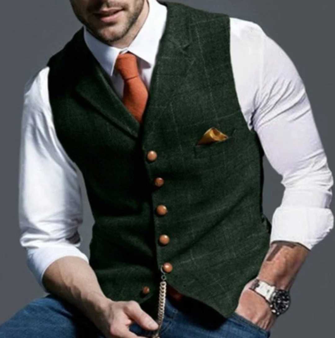 Herren-Vintage-Weste – Klassischer Stil mit modernem Touch