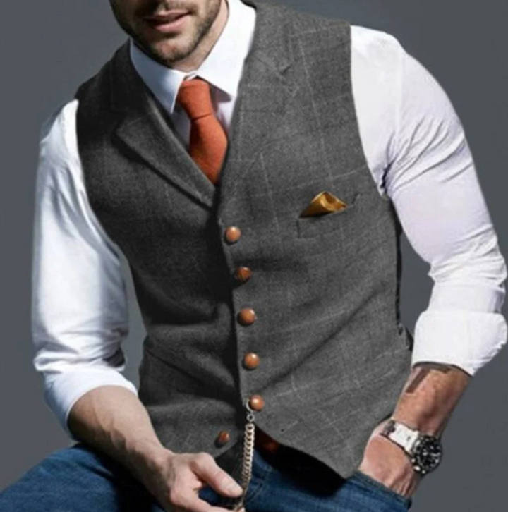 Herren-Vintage-Weste – Klassischer Stil mit modernem Touch