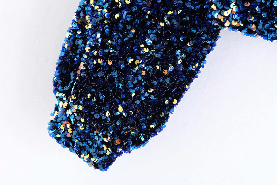 Fleur Glitter One Shoulder Top Farromode afbeelding 5