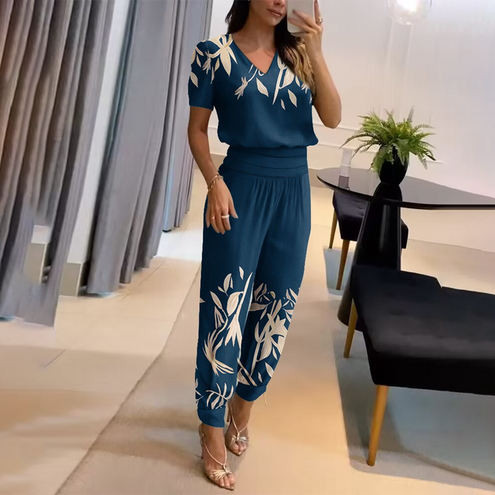 Stilvoller, bedruckter, schicker Jumpsuit für Damen